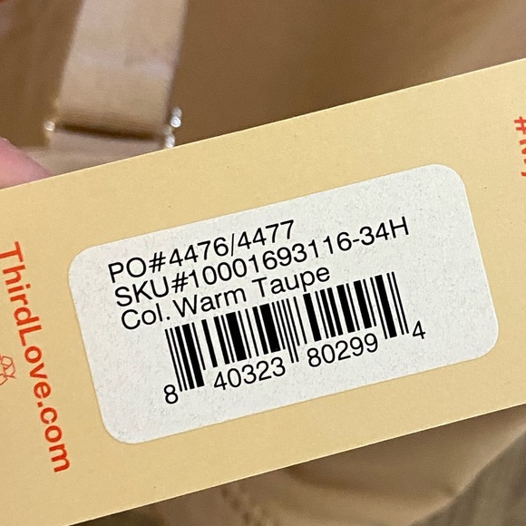 ThirdLove comfort light taupe padded bra 34H NWT - Picture 5 of 5